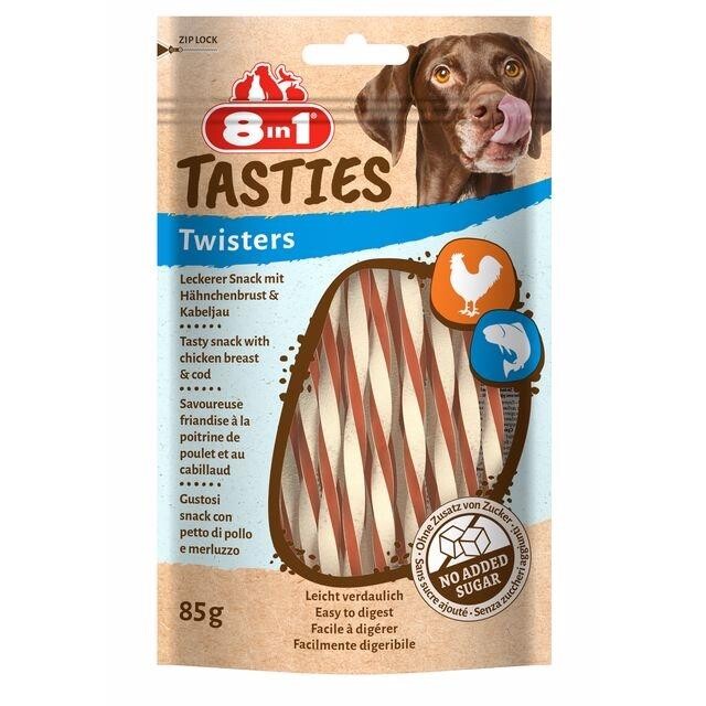 8in1 Tasties Twister Tavuk Ve Balıklı Köpek Ödülü 85 GR | SRC: Barcode: 4048422152750